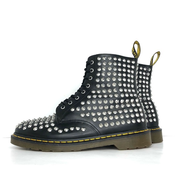 Dr Martens Spike Mettalic Studs 1460 Ankle Boots Men’s 13 Shoes - Picture 3 of 12